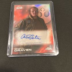 General Draven Auto Star Wars Topps Chrome 2025