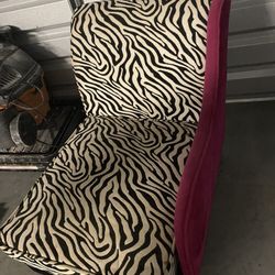 Children Zebra Couch Chair