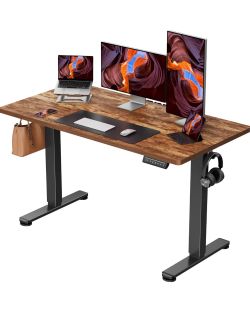 Electric standing computer desk
