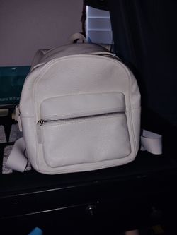 Brooks Brother's White Pebbled Leather Mini
