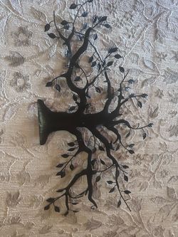 Metal Tree of Life Cross Wall Decor