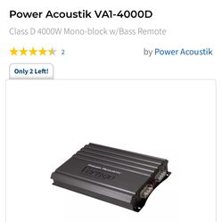 Power acoustic VA1-4000D