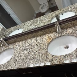 Master / Guest Bathroom Granite Set  With Sink And Faucet Included 