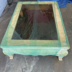 One Coffee Table, 2 End Tables,and Counsel Table