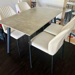 Dining table with 4 chairs