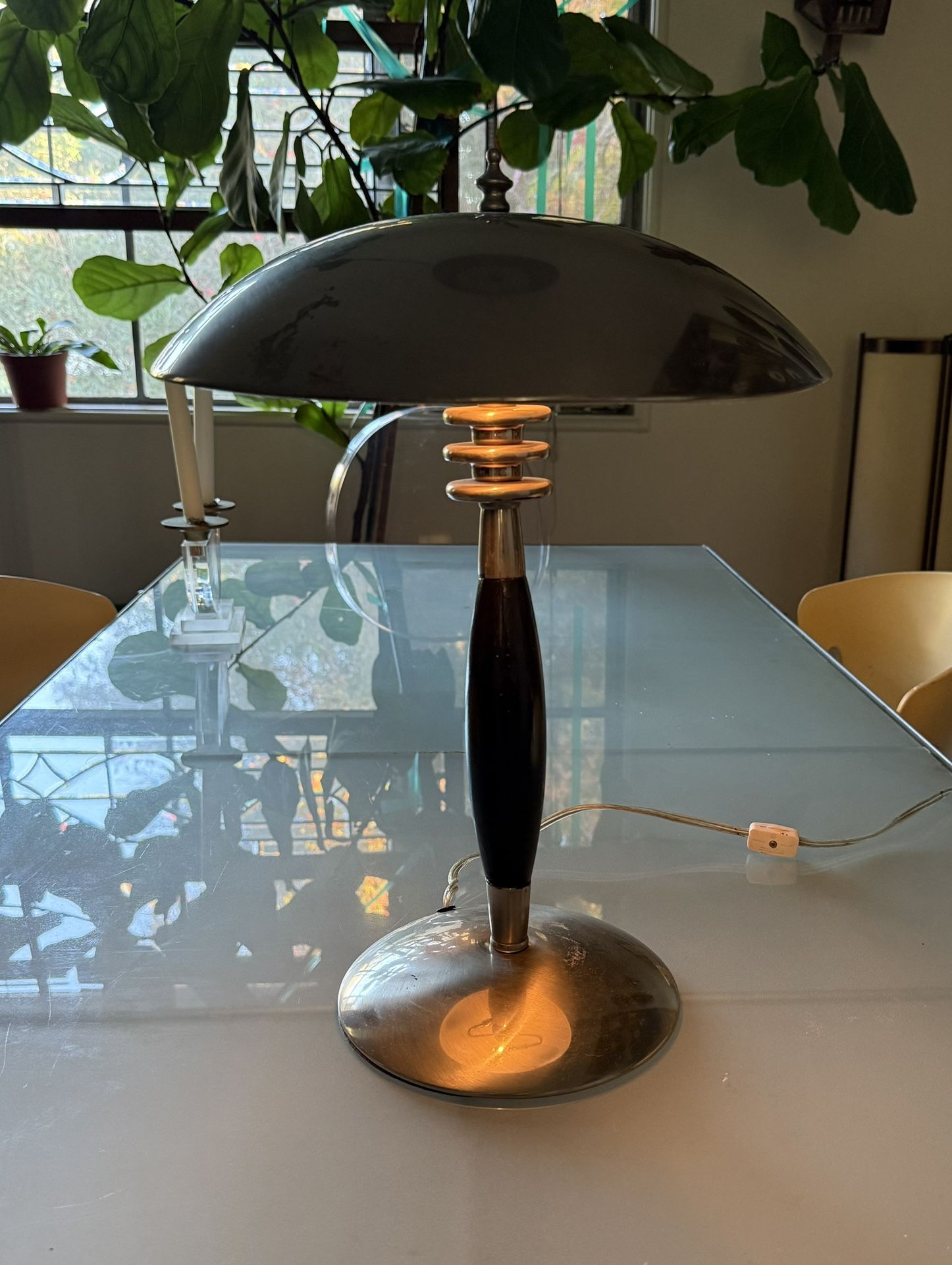 Mid Century Bauhaus Style Mushroom Lamp