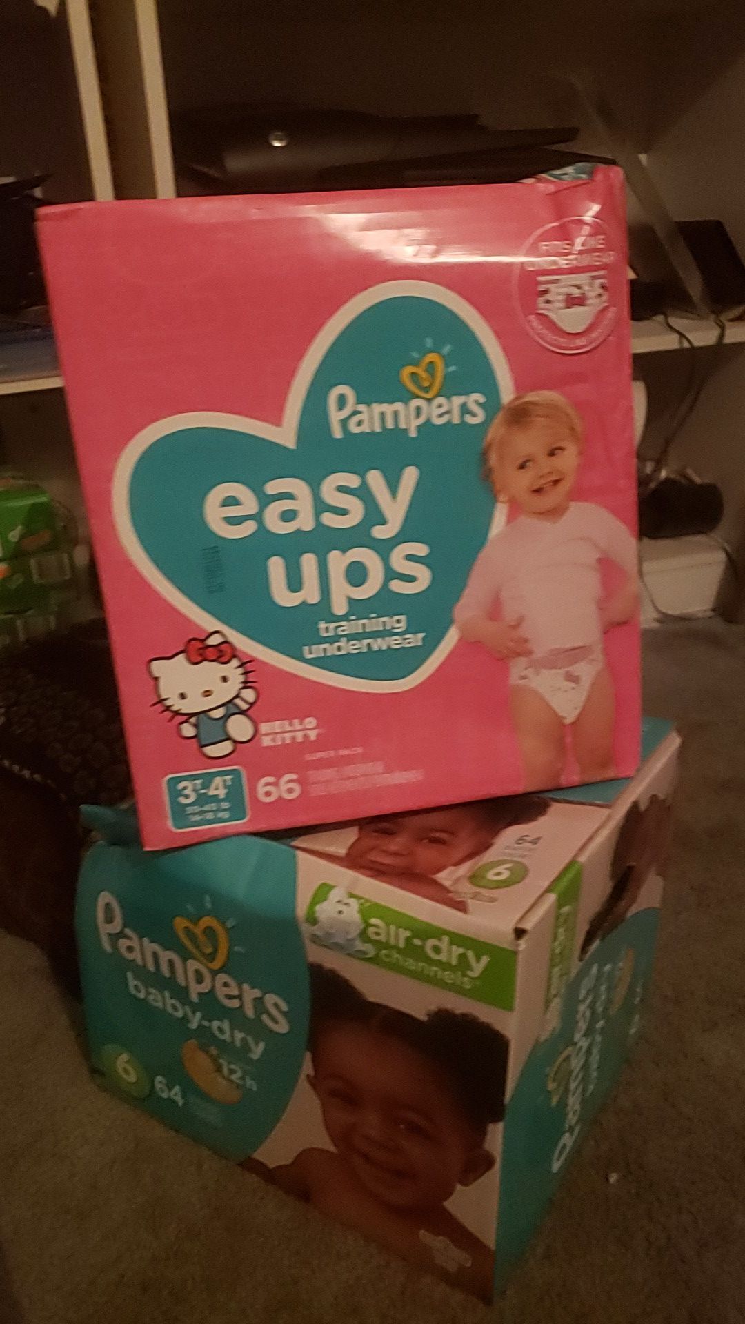 pampers pull ups / pampers size 6