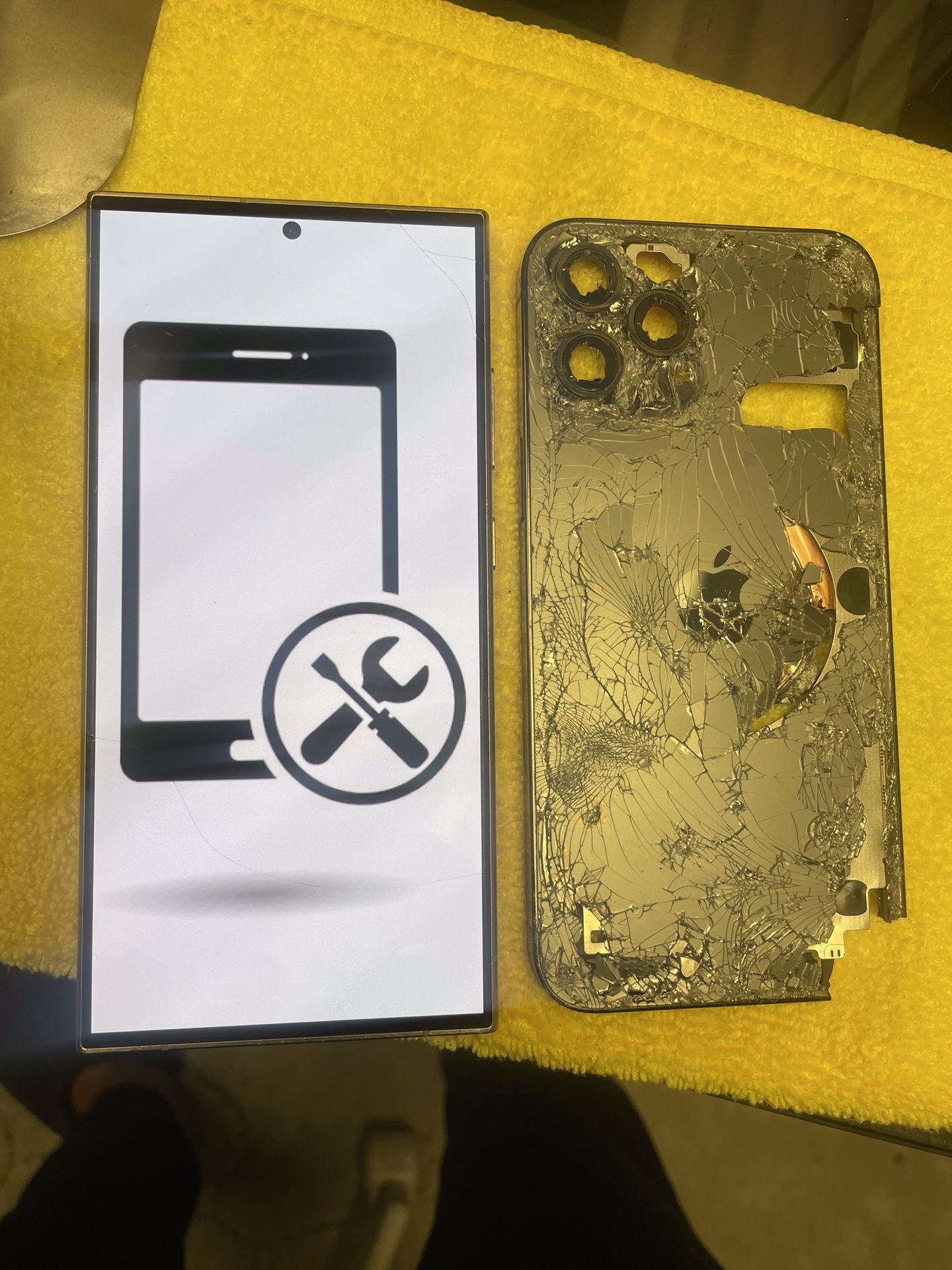 iPhone 13 Back Glass 15 Pro Cracked 14 Plus Replacement Screen 16 Pro 12 Pro Max Housing Frame