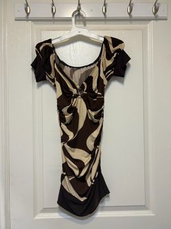 Brown marble blouse