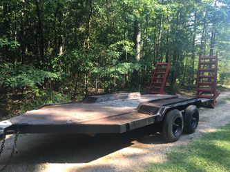 Large equipment hauler trailer