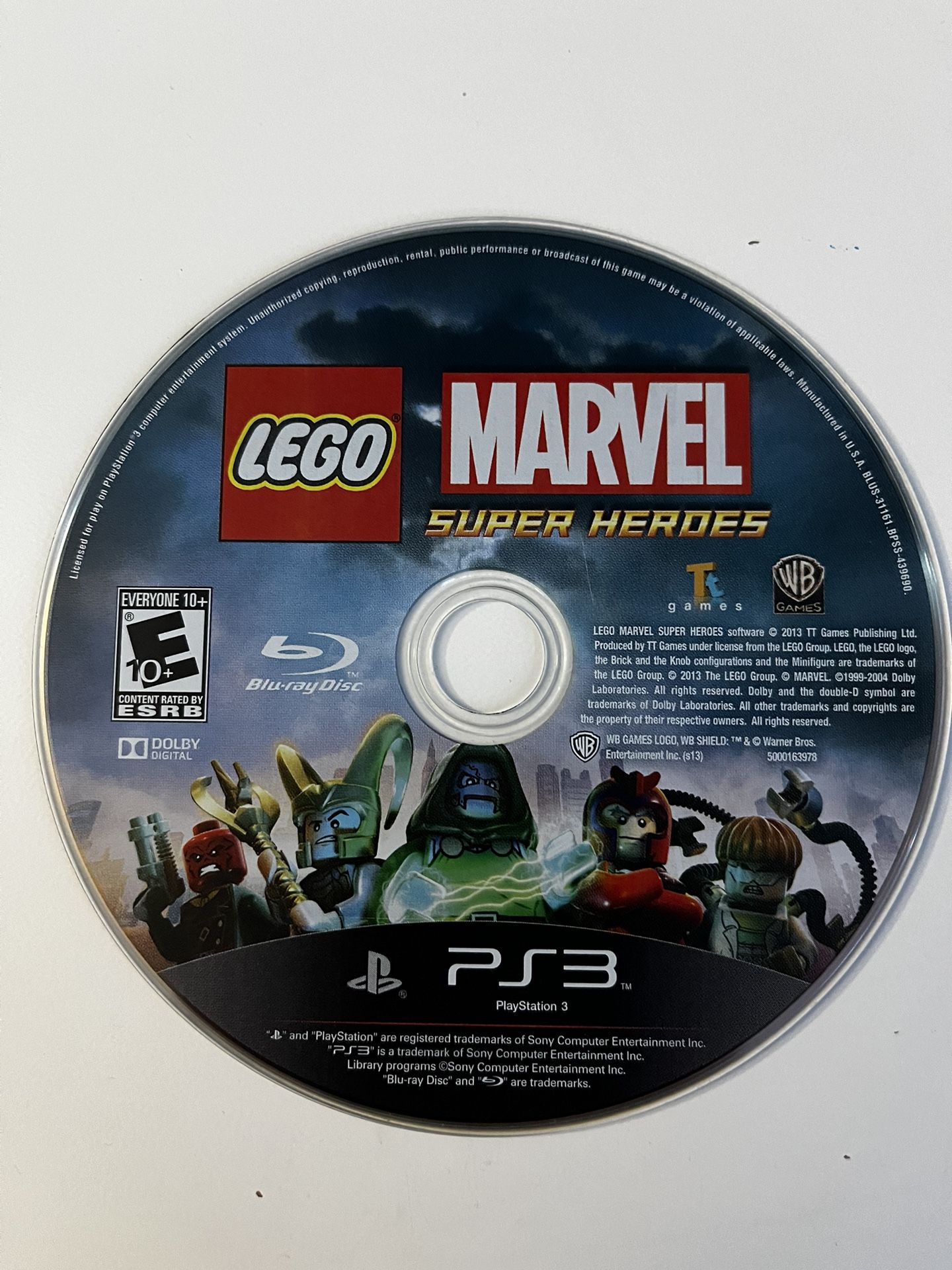 PS3 Game - LEGO MARVEL SUPER HEROES
