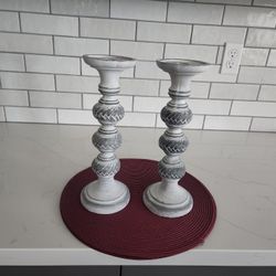 2 Like New Candle Holders 