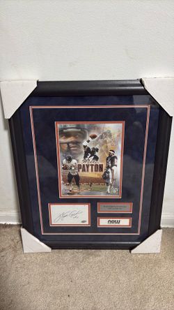 Signed Walter Payton memorabilia
