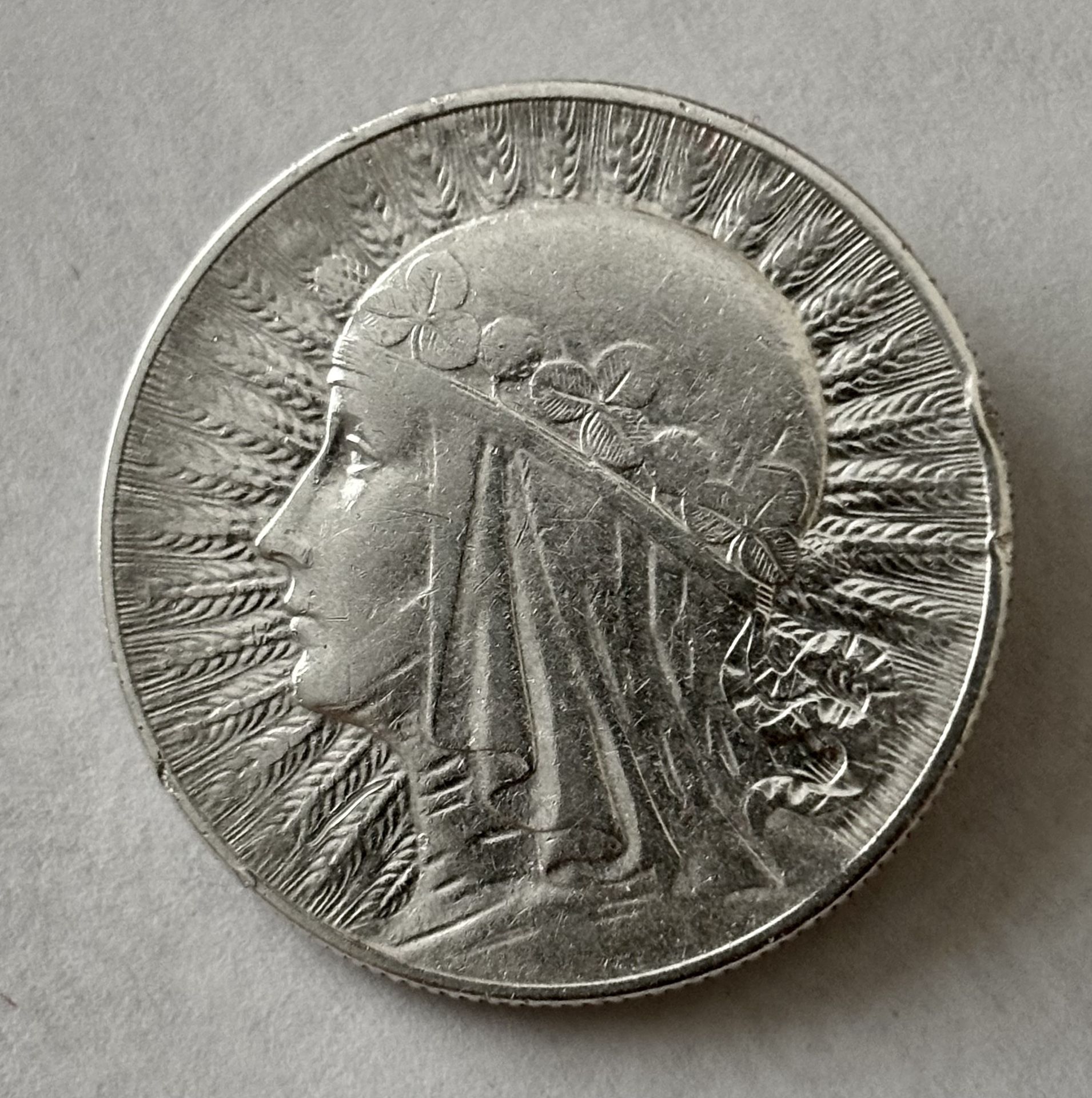 1933 Poland 5 Zlotych Silver Coin XF