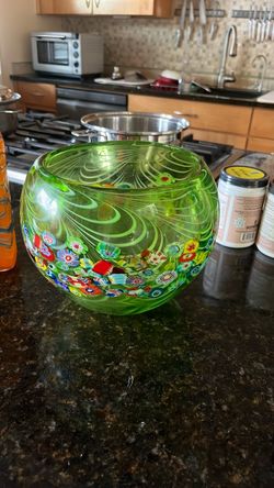 Glass custom bowl