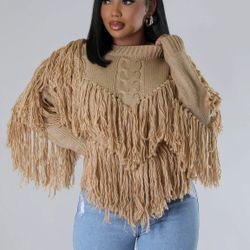 Small Fringe Sweater 