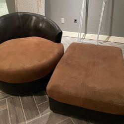 Lounge Chair And Ottoman For Sale