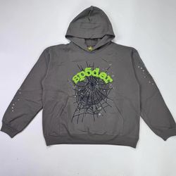 Grey spider hoodie
