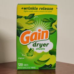 Gain Dryer Sheets – Original Scent (120 Count)