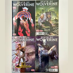 Marvel Comics Death Of Wolverine Issues #1-#4 Complete Foil Cover Comic Book Set