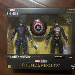 Marvel Legends John F. Walker Captain America & Custom U.S. Agent 2-Pack (Thunderbolts Inspired)