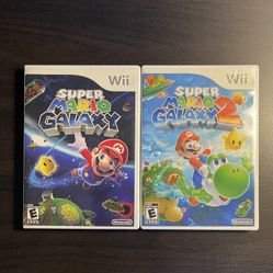 Super Mario Galaxy + Super Mario Galaxy 2 (Nintendo Wii, 2007/2010) CIB