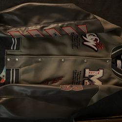 Off-White Grey Ac Milan Varsity Jacket