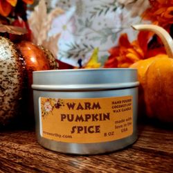 Warm Pumpkin Spice Candles 