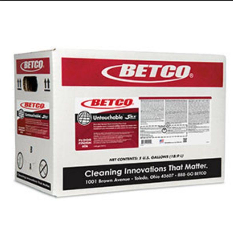 Lot of 4 Betco 606B5 Untouchable With SRT Floor Finish (5 GAL BIB)