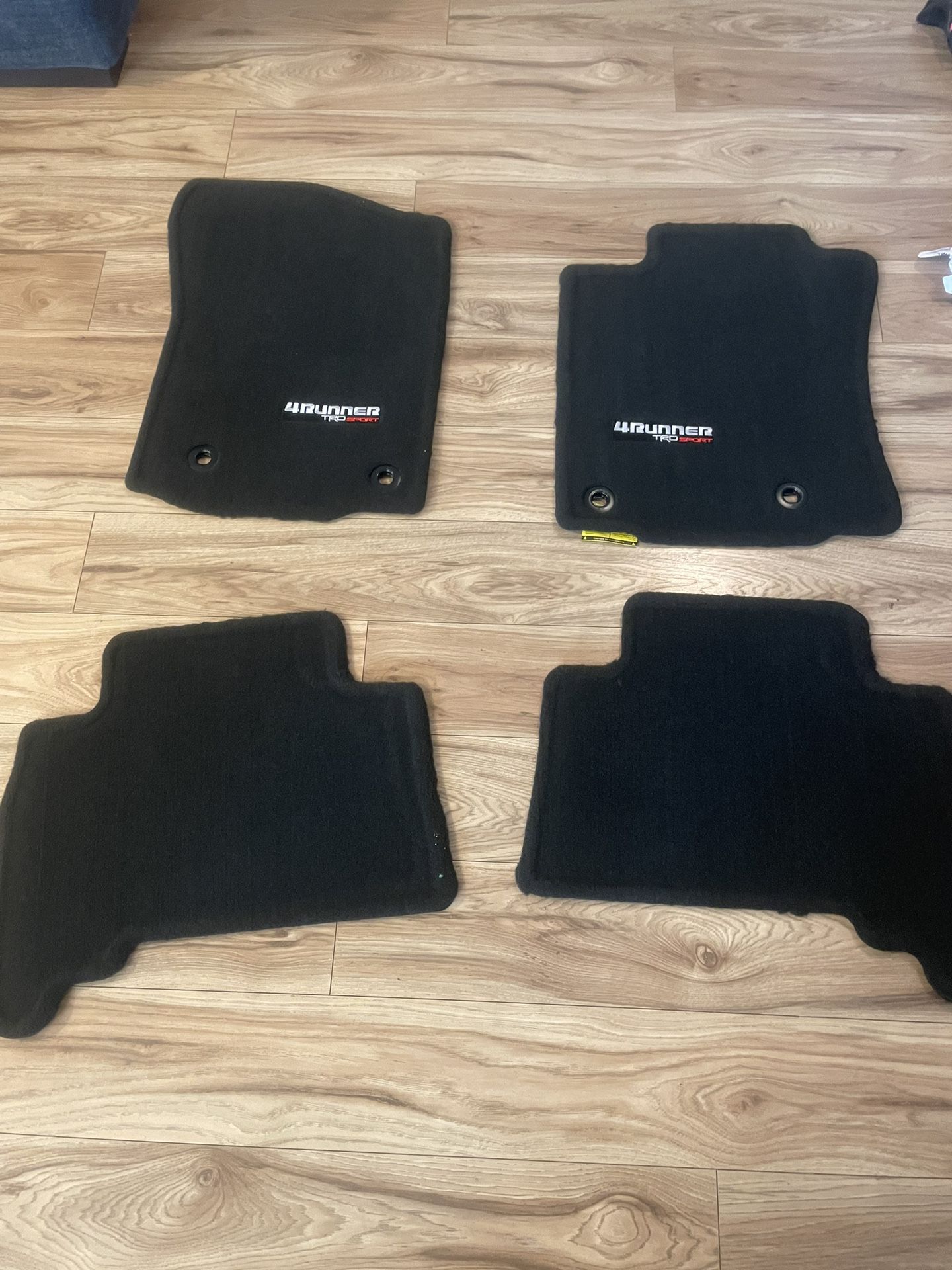 OEM 2019-2022 Toyota 4Runner TRD Carpeted Floor Mats in black