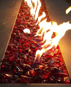 Red Fire Glass