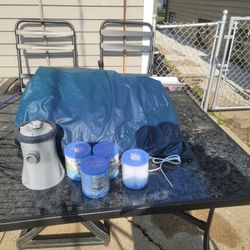 Small Pump And Filters With Pool 