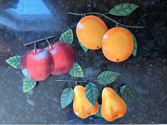Metal Fruit  Wall Hanging