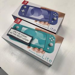 Nintendo Switch Lite New Gaming Console - Pay $5 and the rest later