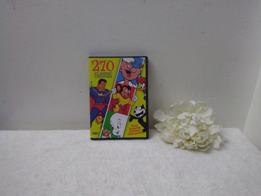 3/$10 🌟 270 Classic Cartoons DVD Set