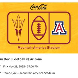 ASU vs U of A Football Tickets Lower Level