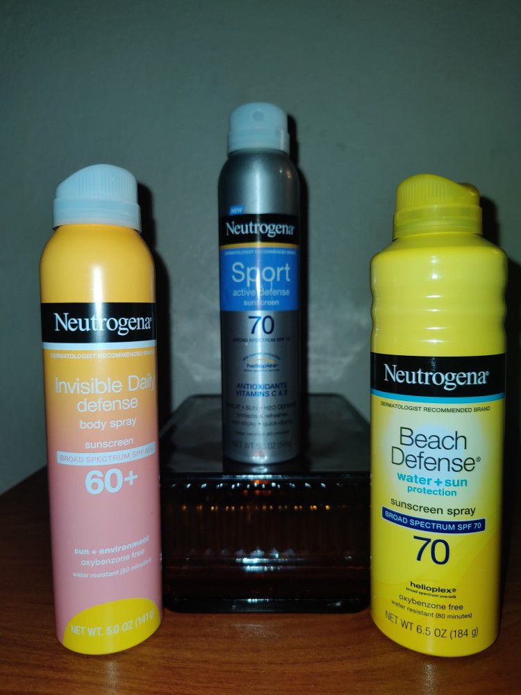 All Brand New!!! 🌞  Neutrogena Sun Care Products - Sport/Beach Defense/ Invisible Daily (((PENDING PICK UP TODAY)))