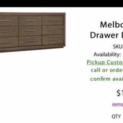 Modern Dresser and Nightstand set from Jordan's furniture