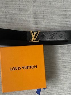 Black/gold Louis Vuitton belt