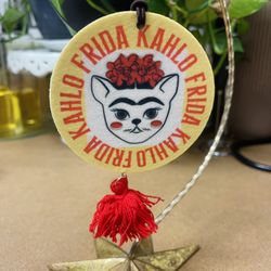 Frida Kahlo Cat air Freshner Japanese Magnolia scent new