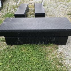 Aluminum Rack,crossover Box And Side Boxes For 8 Foot Bed