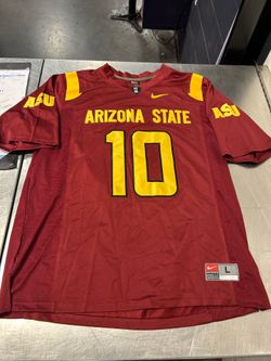 Nike Arizona State Football Maroon Jersey #10 Sam Leavitt PT 42 Patch Men’s L