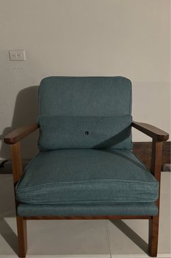New Modern Blue Armchair