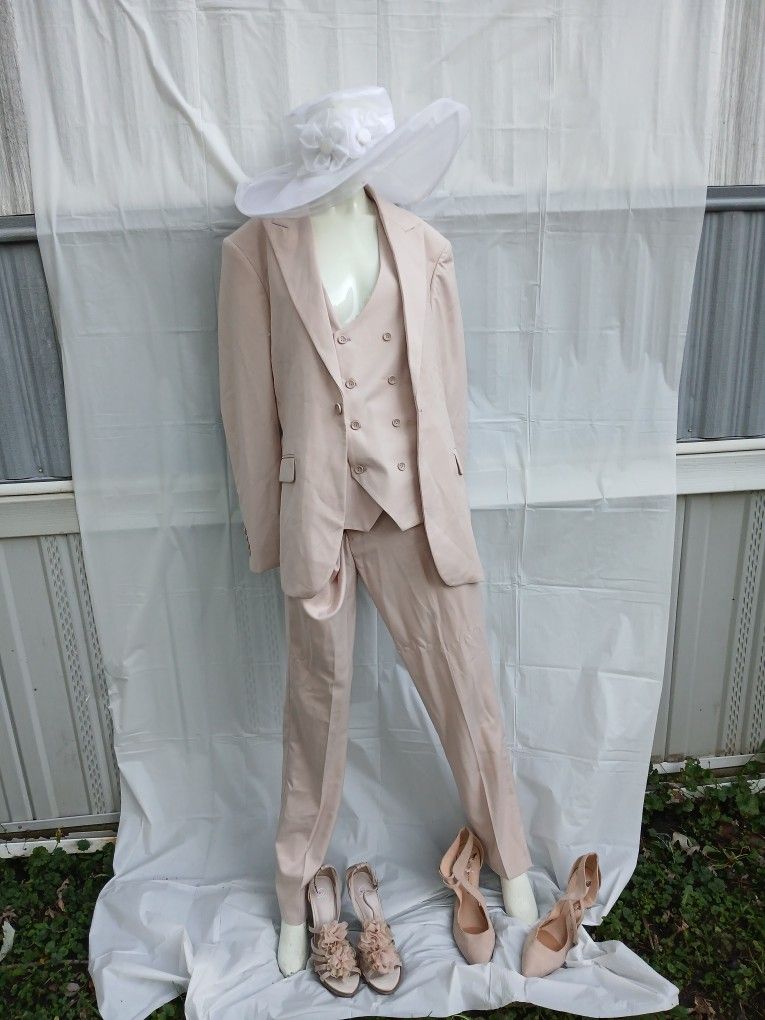 Beige or Taupe Colored 3 Piecce Suit 