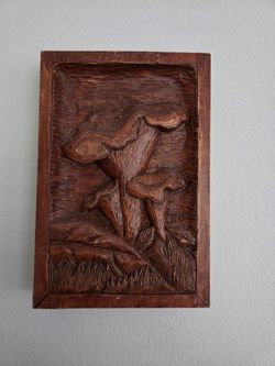 Vintage Wooden curved decorative