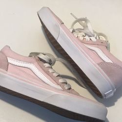 Vans Old Skool Pink Suede Lo Tops