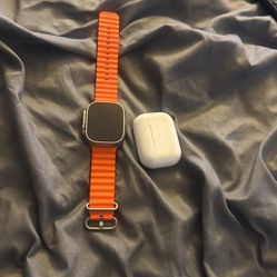 Apple Watch 49mm Titanium Ceramic Air POD 