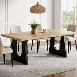 Tribesigns Large Dining Table for 6-8 People