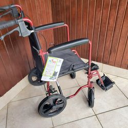New transporter wheelchair - red