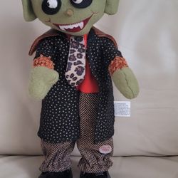 Halloween Vampire 14" animated with voice little Dracula home display and gifts.